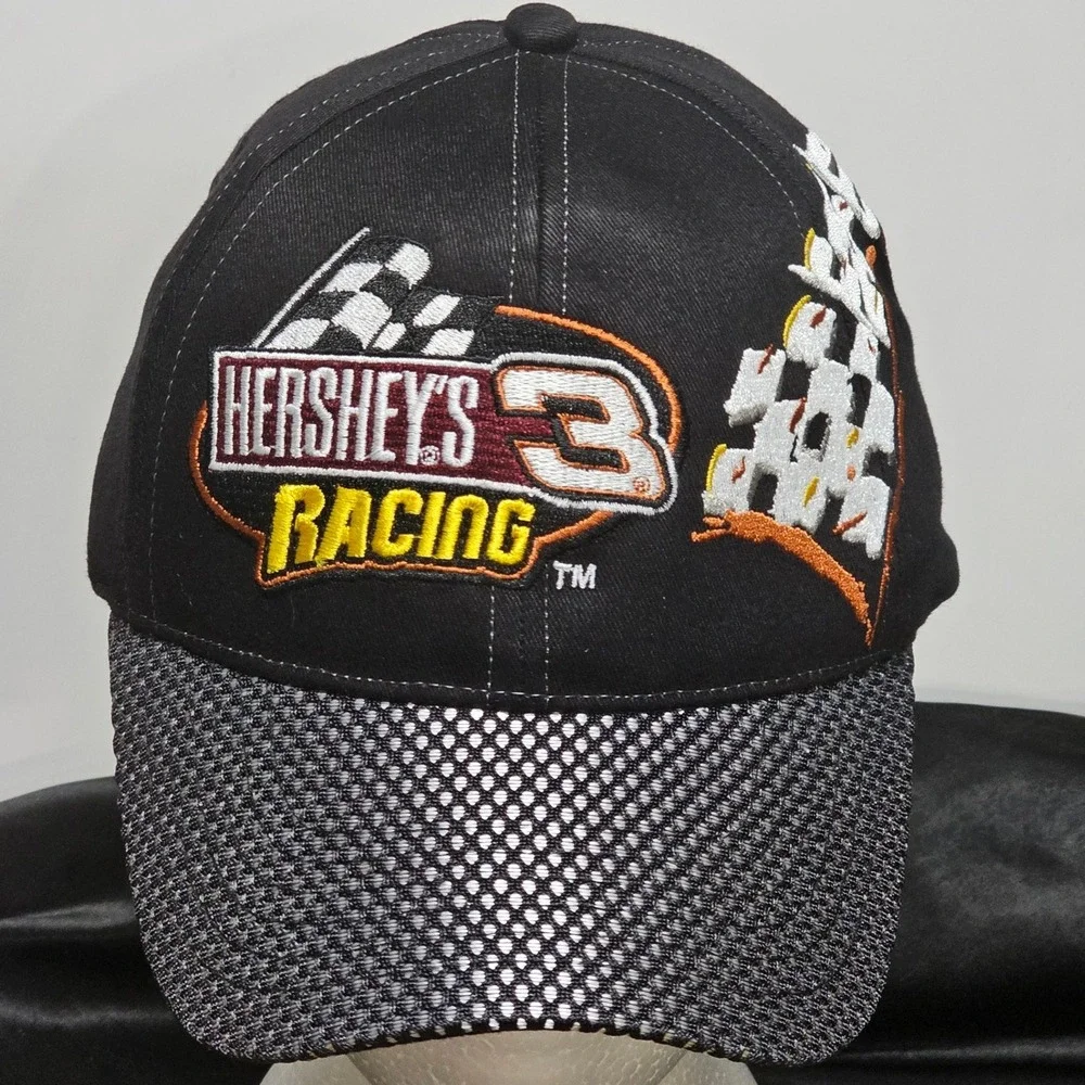 NEW Hershey's‎ Racing Number # 3 Black Embroidered Baseball Cap Men's NASCAR